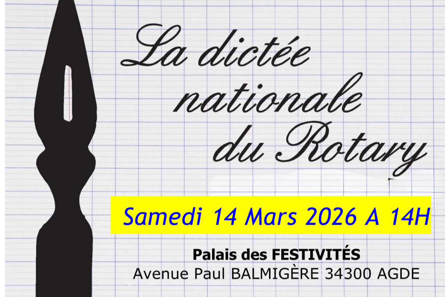 Agde : la Dictée nationale du Rotary pour lutter contre l’illettrisme