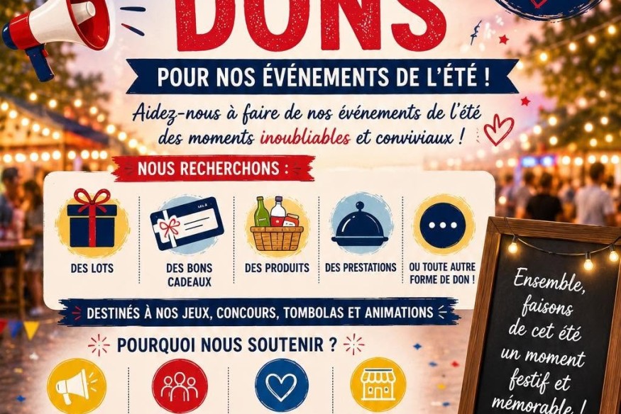 POUSSAN Appel aux dons!
