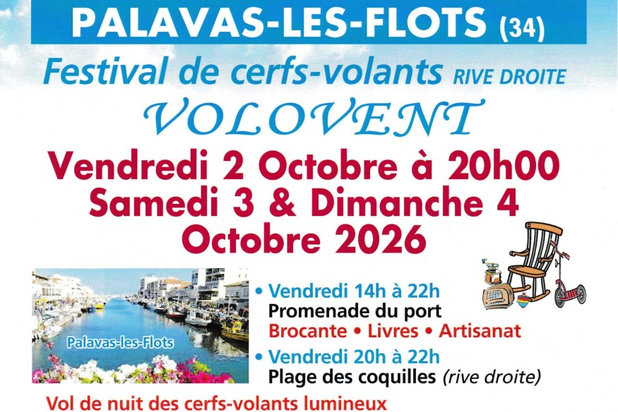 PALAVAS LES FOTS Festival Volovent 2026